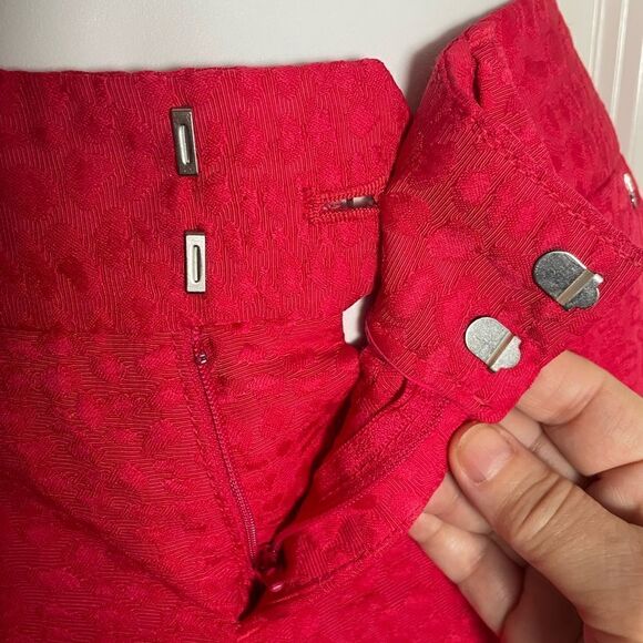 Calvin Klein Textured Belt Loop Shorts Medium Magenta Pink With Pockets - Picture 8 of 16